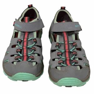 Merrell Grey Unisex Hydro H2O Hiker Water Shoes Sandals - Almost New - Big Kid 5